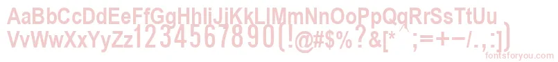 P112Semibold Font – Pink Fonts on White Background