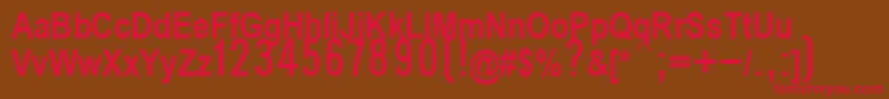 Шрифт P112Semibold – красные шрифты на коричневом фоне