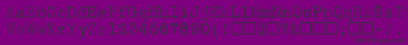 Hartin2Regular-fontti – mustat fontit violetilla taustalla