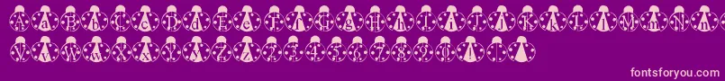 LmsLondonbugs Font – Pink Fonts on Purple Background