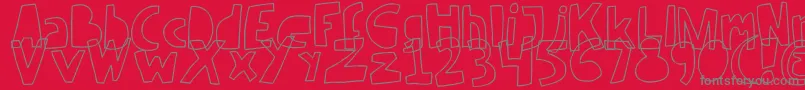 RevV2 Font – Gray Fonts on Red Background