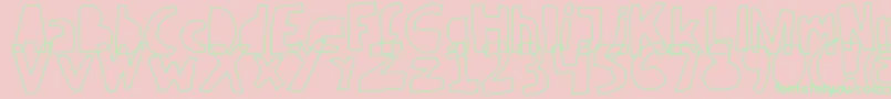 RevV2 Font – Green Fonts on Pink Background