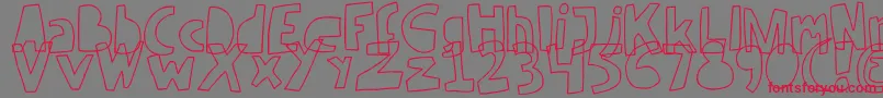 RevV2 Font – Red Fonts on Gray Background