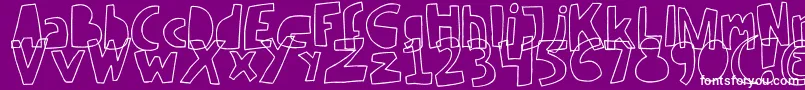 Lisätietoja RevV2-fontista RevV2-fontti – valkoiset fontit violetilla taustalla