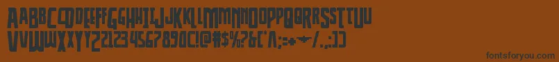 Thunderhawkdrop Font – Black Fonts on Brown Background