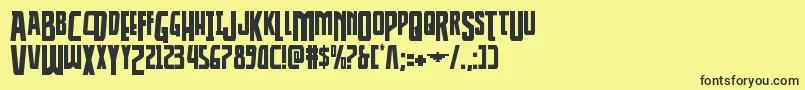 Thunderhawkdrop Font – Black Fonts on Yellow Background