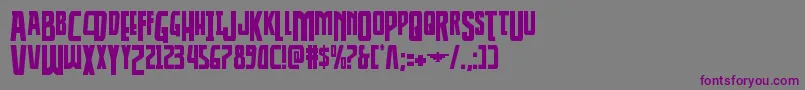 Thunderhawkdrop Font – Purple Fonts on Gray Background