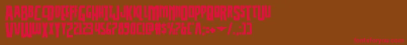 Thunderhawkdrop Font – Red Fonts on Brown Background