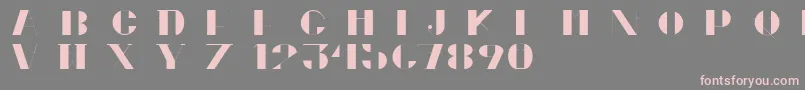 フォントCortesPersonalUseOnly – 灰色の背景にピンクのフォント