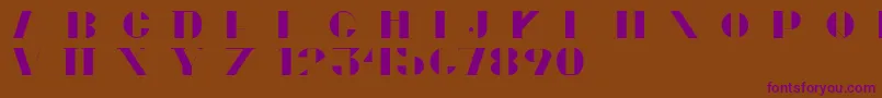 CortesPersonalUseOnly-fontti – violetit fontit ruskealla taustalla