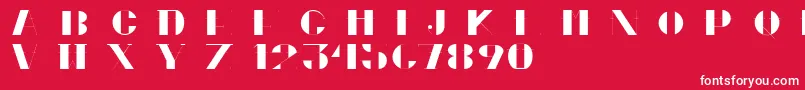 CortesPersonalUseOnly Font – White Fonts on Red Background