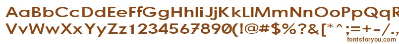 BogStandard-fontti – ruskeat fontit valkoisella taustalla