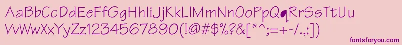 Tekton Font – Purple Fonts on Pink Background