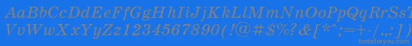 Schooli Font – Gray Fonts on Blue Background