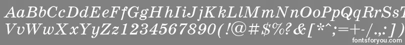 Шрифт Schooli – белые шрифты на сером фоне