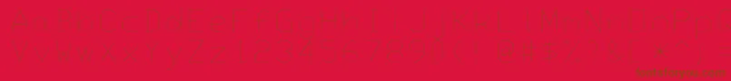 Saiba mais sobre a fonte Monotxt Fonte Monotxt – fontes marrons em um fundo vermelho