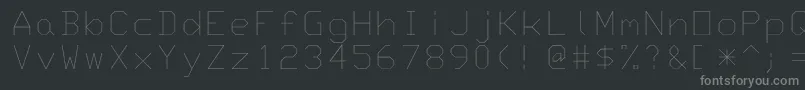 Шрифт Monotxt – серые шрифты на чёрном фоне