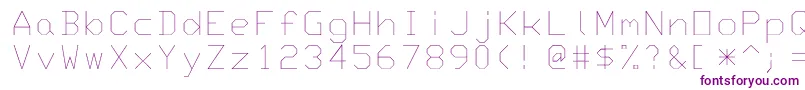 Monotxt Font – Purple Fonts on White Background