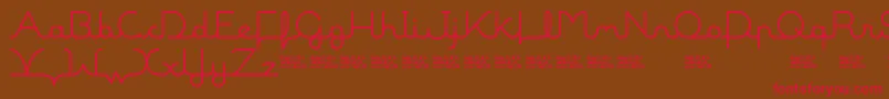 MalineBookDemo Font – Red Fonts on Brown Background