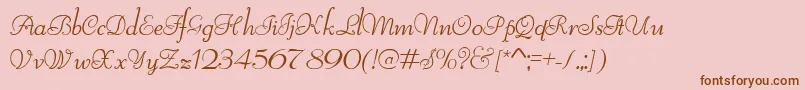 ReliantLimitedFreeVersion Font – Brown Fonts on Pink Background