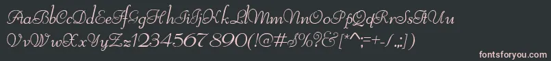フォントReliantLimitedFreeVersion – 黒い背景にピンクのフォント