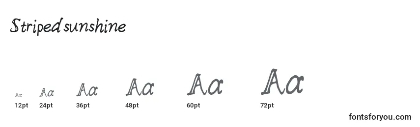 Stripedsunshine Font Sizes