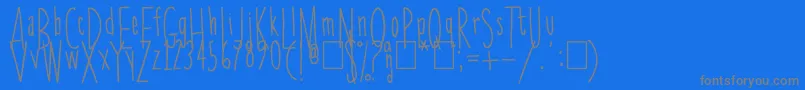 Подробнее о шрифте Skinnychick Шрифт Skinnychick – серые шрифты на синем фоне