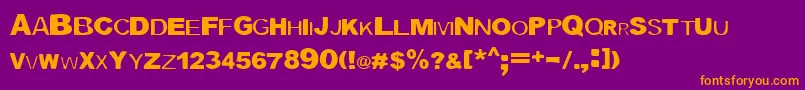 fuente BlockquoteBlack – Fuentes Naranjas Sobre Fondo Morado