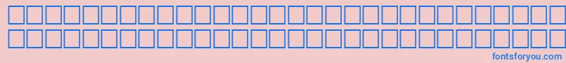 フォントTopicRegular – ピンクの背景に青い文字