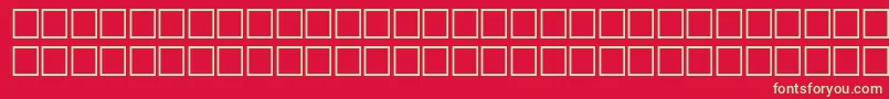 TopicRegular Font – Green Fonts on Red Background
