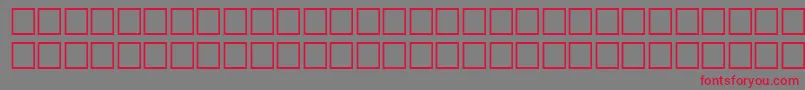 TopicRegular-Schriftart – Rote Schriften auf grauem Hintergrund