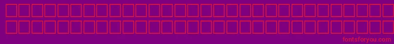 TopicRegular Font – Red Fonts on Purple Background