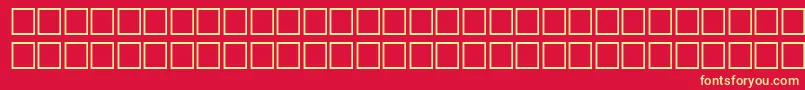 TopicRegular Font – Yellow Fonts on Red Background