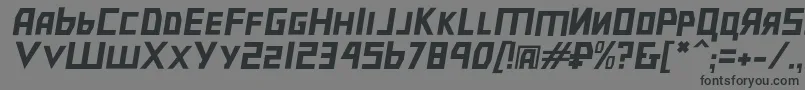 Bolsheviklgtobl Font – Black Fonts on Gray Background
