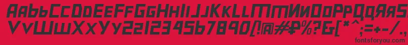 Bolsheviklgtobl Font – Black Fonts on Red Background