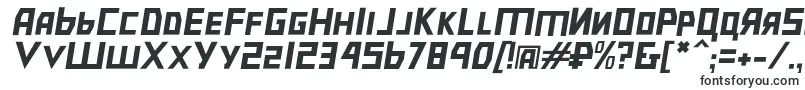 Шрифт Bolsheviklgtobl – многолинейные шрифты