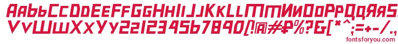 Bolsheviklgtobl Font – Red Fonts on White Background