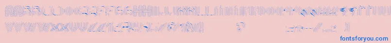 AltRetroThin Font – Blue Fonts on Pink Background