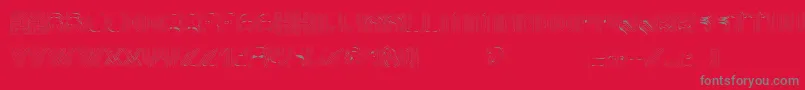 AltRetroThin Font – Gray Fonts on Red Background