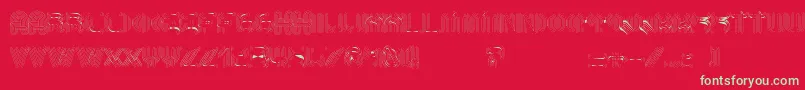 AltRetroThin Font – Green Fonts on Red Background