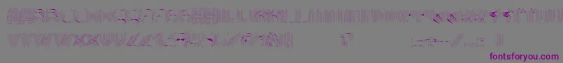 AltRetroThin Font – Purple Fonts on Gray Background