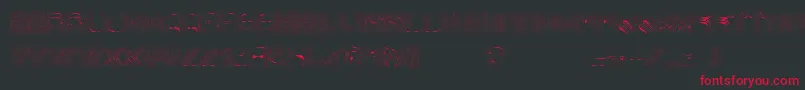 AltRetroThin Font – Red Fonts on Black Background