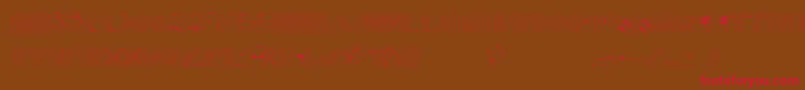 AltRetroThin Font – Red Fonts on Brown Background