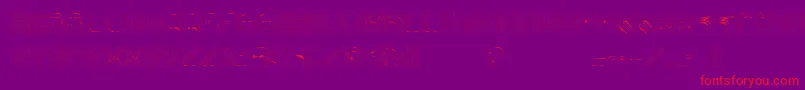 AltRetroThin Font – Red Fonts on Purple Background