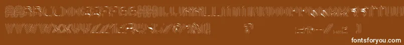 AltRetroThin Font – White Fonts on Brown Background