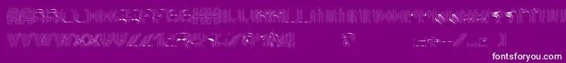 AltRetroThin Font – White Fonts on Purple Background
