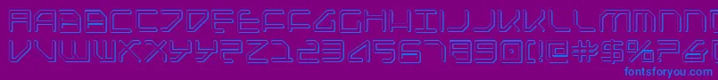 Federapoliss Font – Blue Fonts on Purple Background