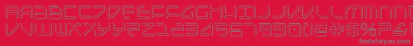 Federapoliss Font – Gray Fonts on Red Background