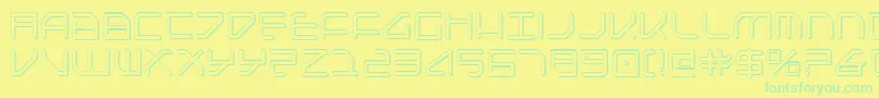 Federapoliss Font – Green Fonts on Yellow Background
