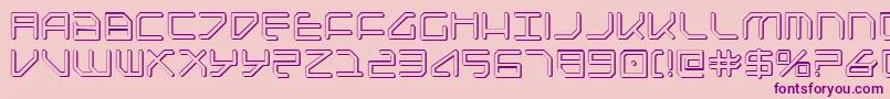 Шрифт Federapoliss – фиолетовые шрифты на розовом фоне